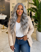 Raw Gray Wavy Bundle — Natural Salt & Pepper Human Hair Extensions