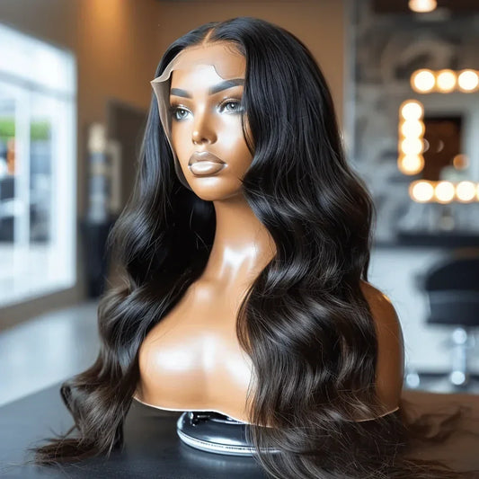 Brazilian Loose Wave Transparent Front Lace Wig available at the Nikki SMith Hair Collection