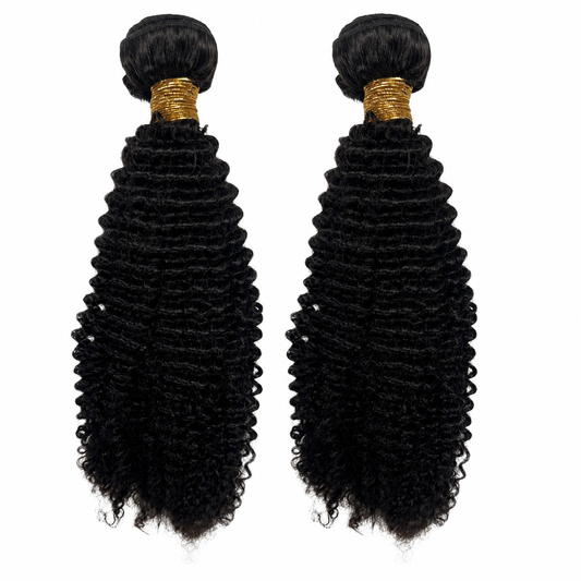 Jerry curl virgin human hair 2 bundle deal - tight springy curl bundles from Nikki Smith Hair Collection