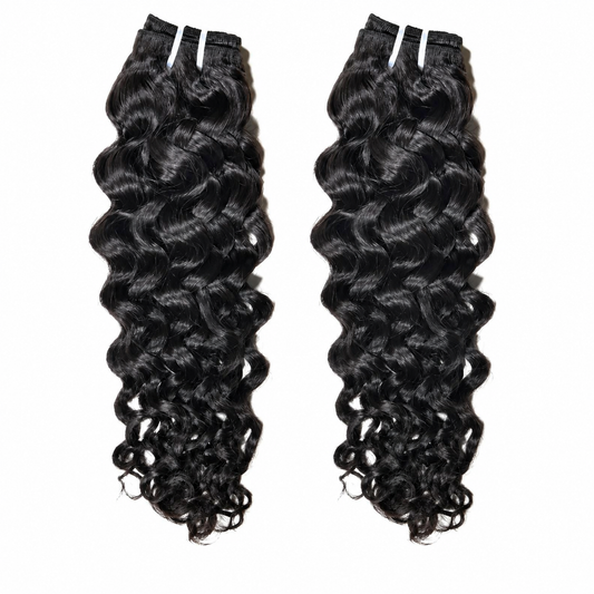 Spanish Wavy Curly Human Hair 2 Bundle Deal