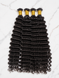Virgin human hair I-Tip extensions with keratin stick tips for microlink installation, lengths 16 to 24 inches
