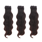 Raw Indian Curly Hair Bundle Deals, 100% human hair weave, naturally curly style, with machine double stitch wefts for secure styling.