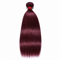 99J Burgundy Straight Human Hair Bundles