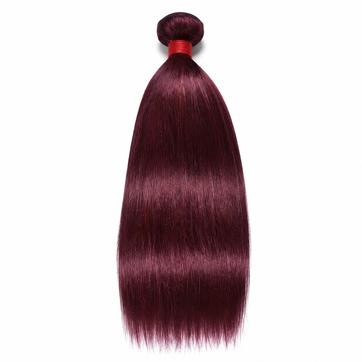99J Burgundy Straight Human Hair Bundles
