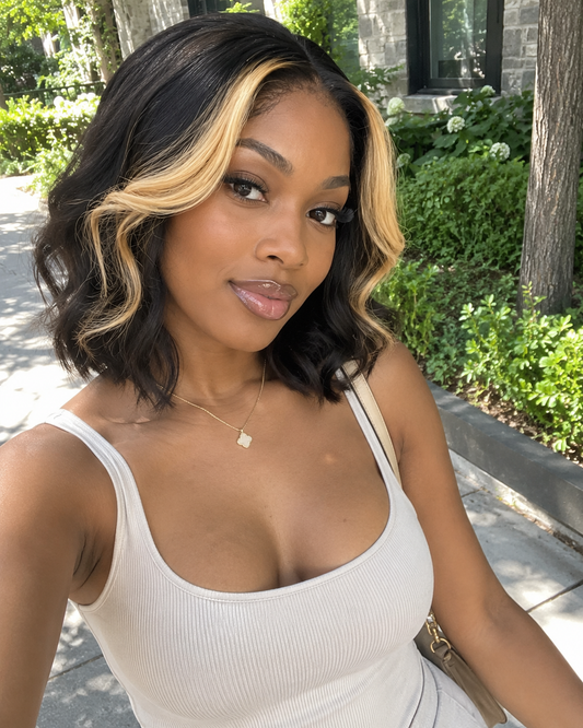 Buttercup 13x4 Transparent Lace Front Bob Wig – 100% Human Hair