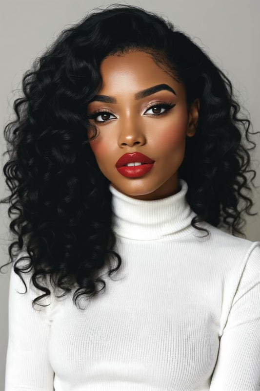 Glueless 5x5 HD Closure Wig Pineapple Wave with Bleached Knots