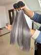 Salt & Pepper Human Hair Extensions