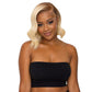 Blonde 13x4 transparent lace front bob wig in 100% human hair with soft dark roots