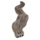 Raw Vietnamese Natural Gray Hair Extensions from Nikki Smith Hair Collection, made with 100% raw hair. Available in 14” to 22” lengths, offering a sophisticated gray color and lasting durability with proper care.