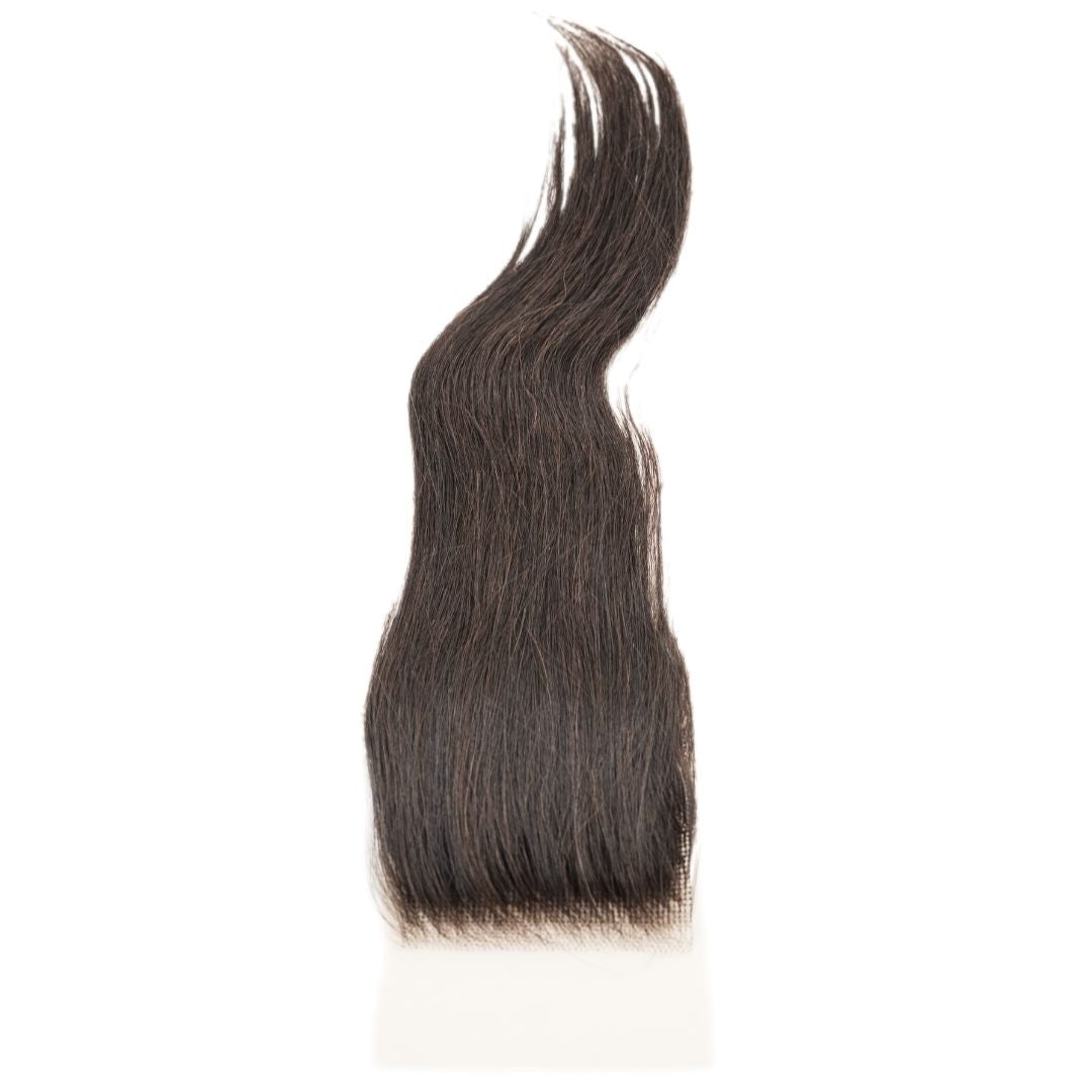 Raw Vietnamese Straight Closure available at Nikki Smith Hairr Collection