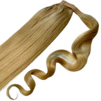 Bleach Blonde Ponytail from Nikki Smith Hair Collection with detailed view of comb attachment and wrap-around design.