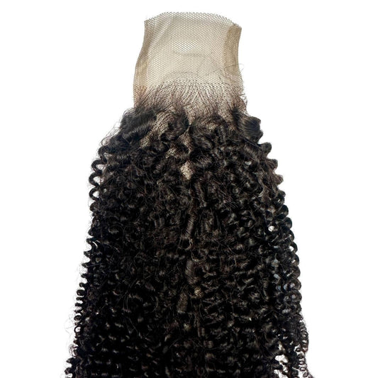 Afro kinky 2x6 transparent lace closure in 100% virgin human hair - Nikki Smith Hair Collection