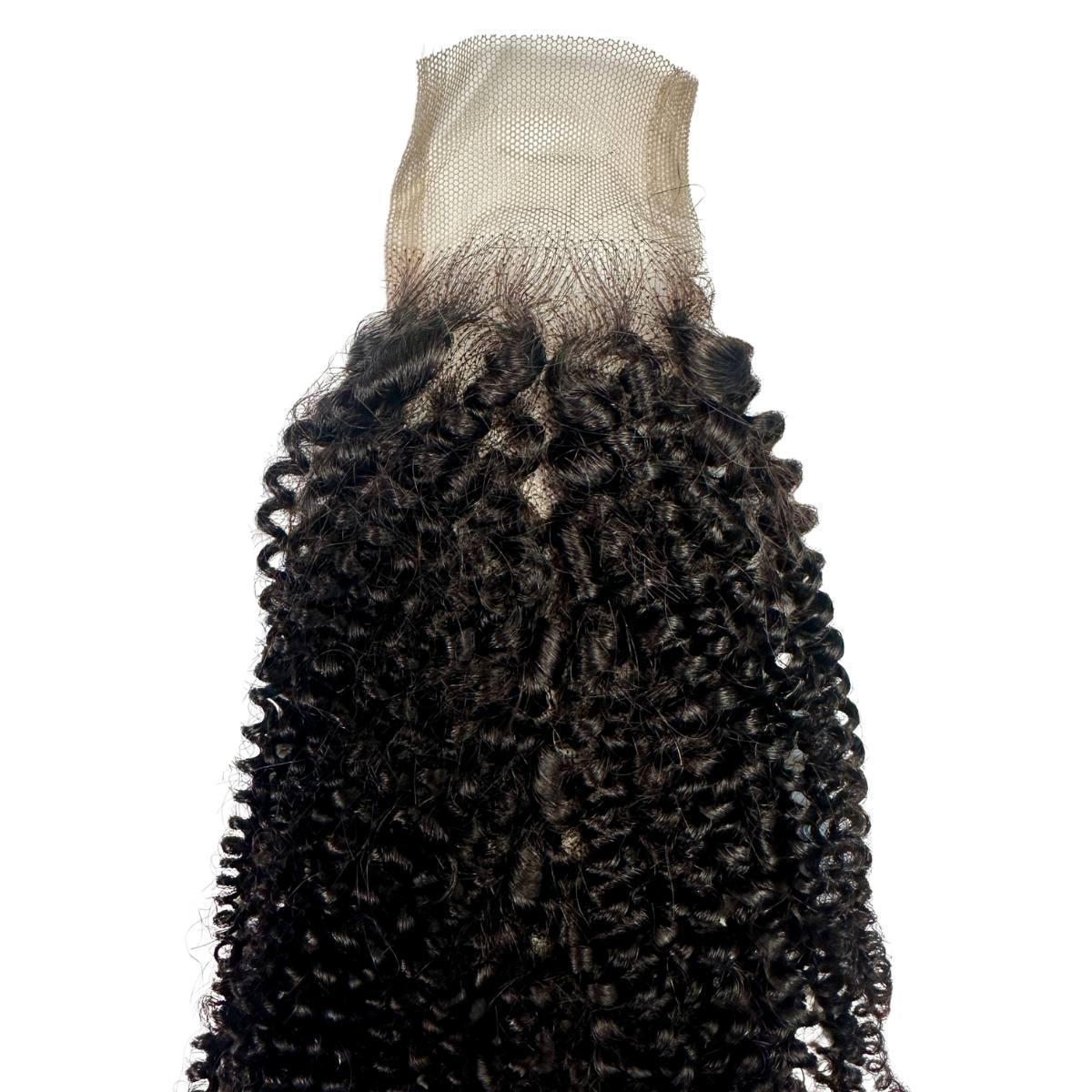 Afro kinky 2x6 transparent lace closure in 100% virgin human hair - Nikki Smith Hair Collection