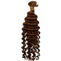 Auburn deep wave human braiding hair from Nikki Smith Hair Collection