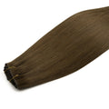 Chocolate Brown invisible clip-in hair extensions in 100% human hair – Nikki Smith Hair Collection