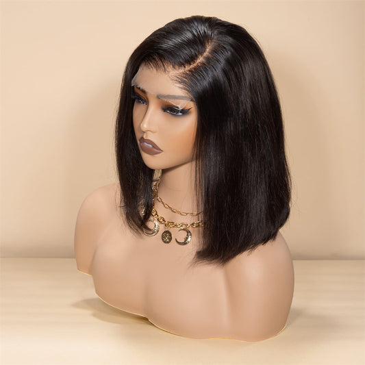 5x5 HD Lace Bob Wig – Sleek Premium Human Hair Closure Bob