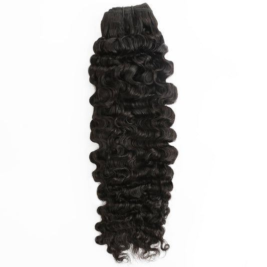Raw Burmese curly human hair bundles from Nikki Smith Hair Collection