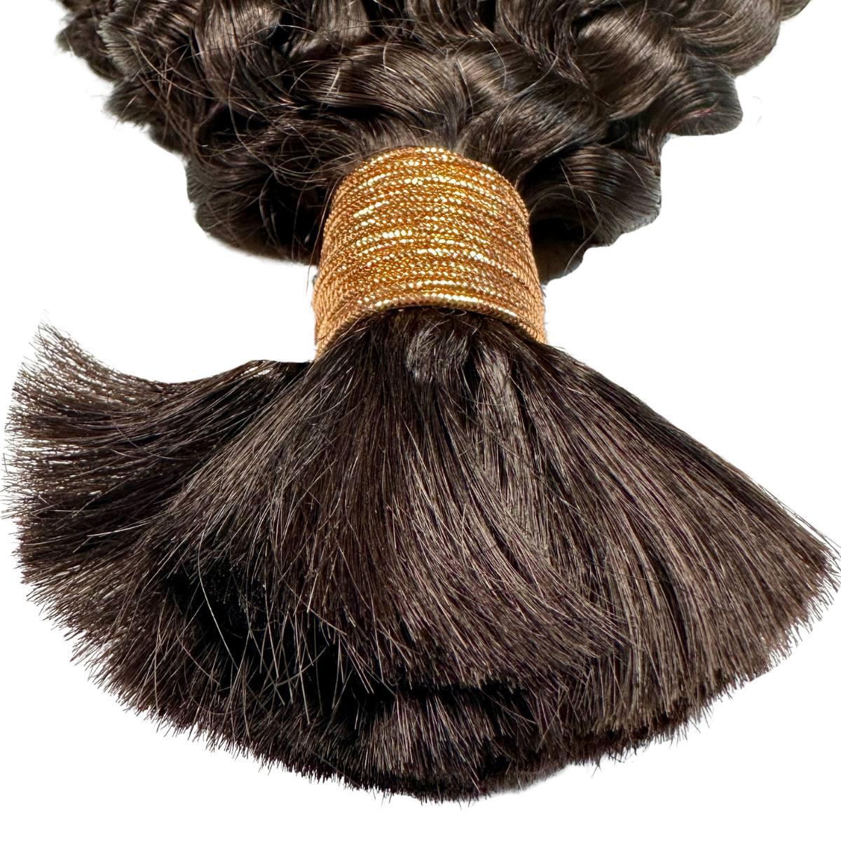 Kinky Curly Bulk Human Hair Extensions