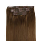 Chocolate Brown seamless clip-in hair extensions in 100% human hair – Nikki Smith Hair Collection