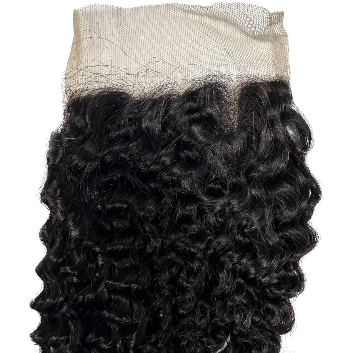 Jerry curl 4x4 transparent lace closure from Nikki Smith Hair Collection