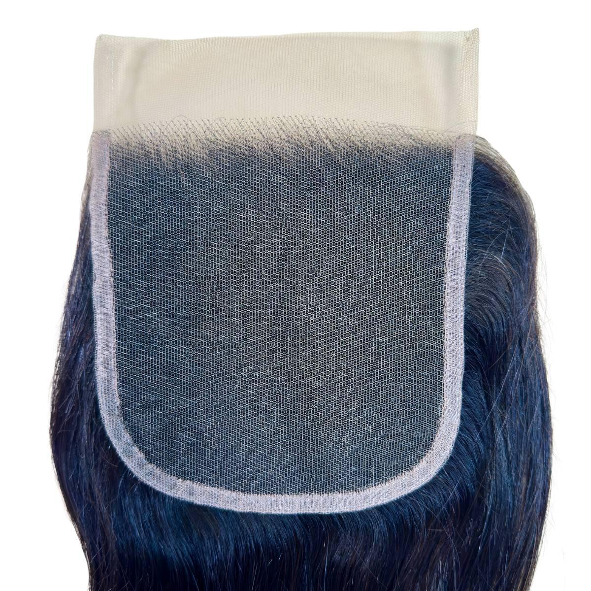 Straight 5x5 transparent lace closure in 100% human hair, from Nikki Smith Hair Collection