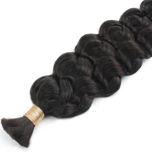 Latin wave bulk human braiding hair in 100% human hair, from Nikki Smith Hair Collection