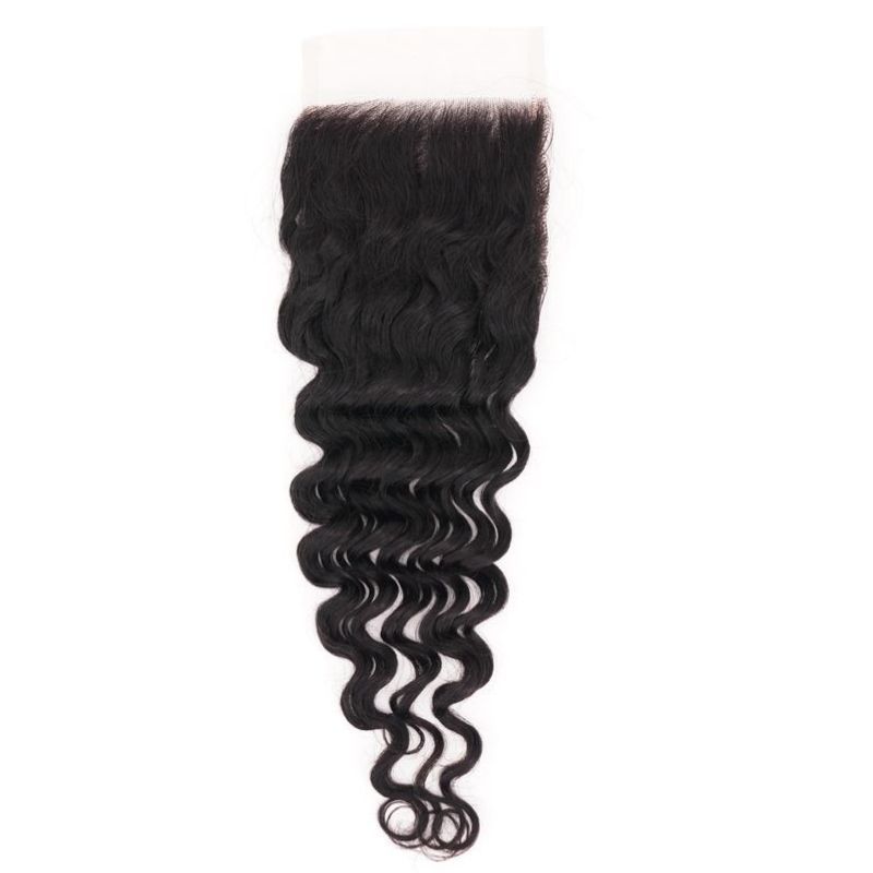 Deep wave 5x5 transparent lace closure in 100% human hair, from Nikki Smith Hair Collection