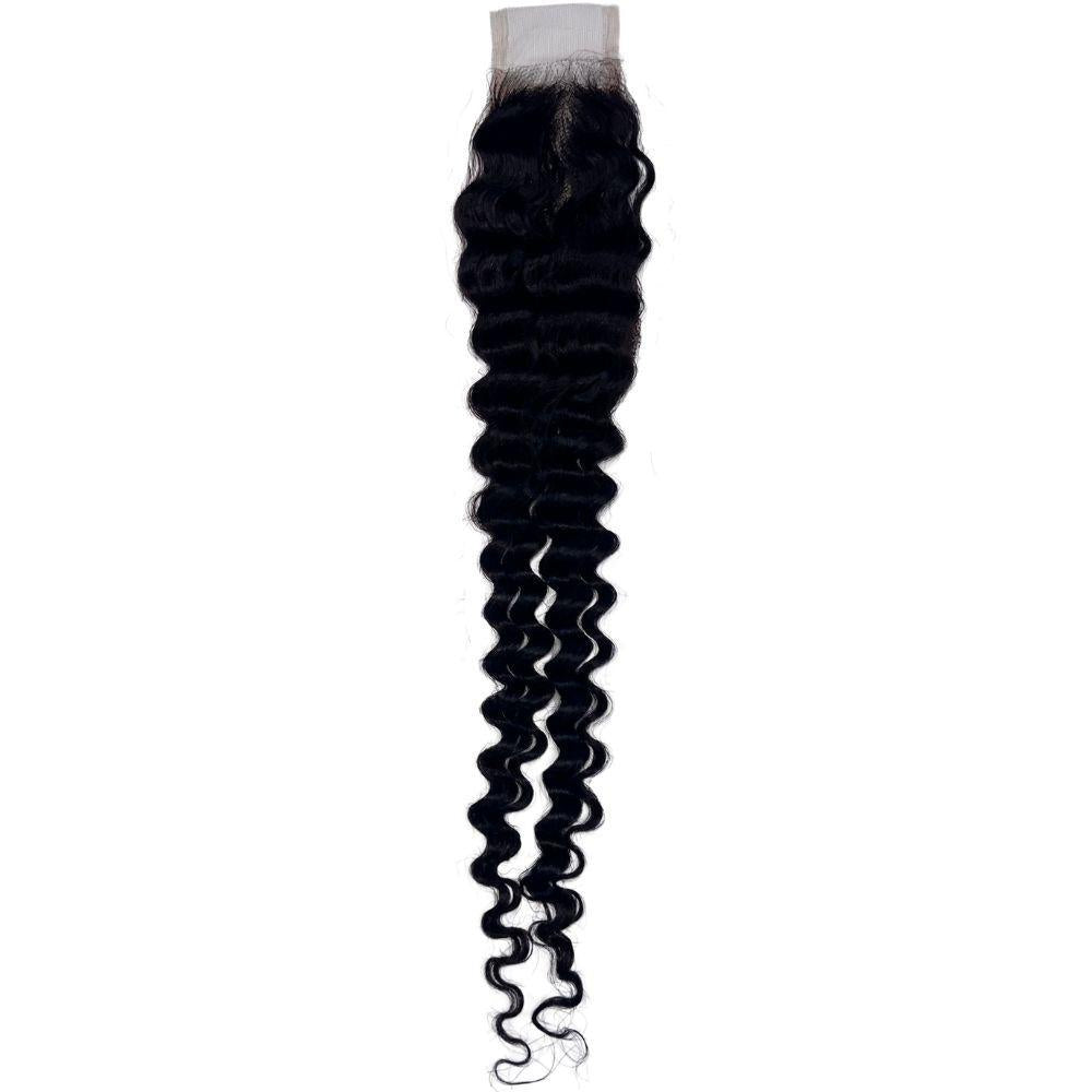 Brazilian Deep Wave 2x6 HD Closure highlighting the soft, deep waves and invisible HD lace for a seamless blend.
