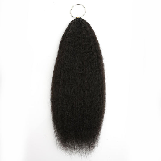 16-inch Kinky Straight feather crochet human hair – Nikki Smith Hair Collection