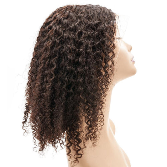 Coffee 13x4 transparent lace front bob wig in 100% human hair, from Nikki Smith Hair Collection