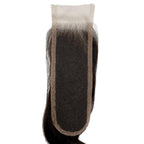 Brazilian Body Wave 2x6 HD Closure highlighting the wave pattern and smooth, silky texture of virgin hair.
