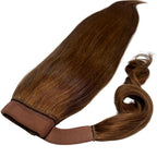 Auburn Ponytail from Nikki Smith Hair Collection, demonstrating its luxurious length and smooth texture.