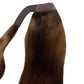 Dark Brown Ponytail from Nikki Smith Hair Collection, designed for instant length and volume with easy attachment.