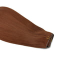 Rich Copper Auburn invisible clip-in hair extensions in 100% human hair – Nikki Smith Hair Collection