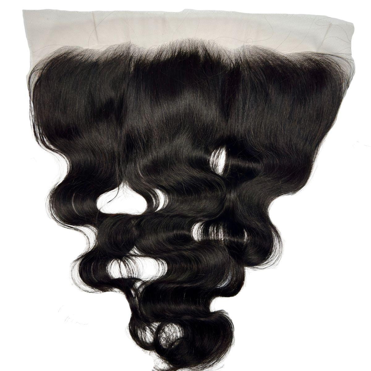 Jet black body wave 13x4 HD lace frontal made from 100% virgin human hair