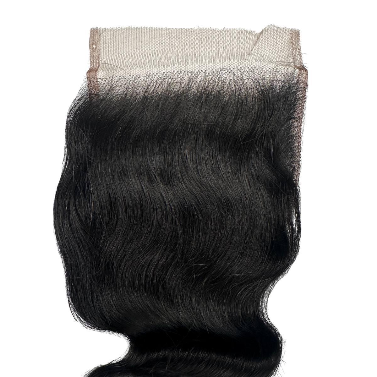 Jet black body wave 4x4 HD lace closure in 100% human hair - Nikki Smith Hair Collection