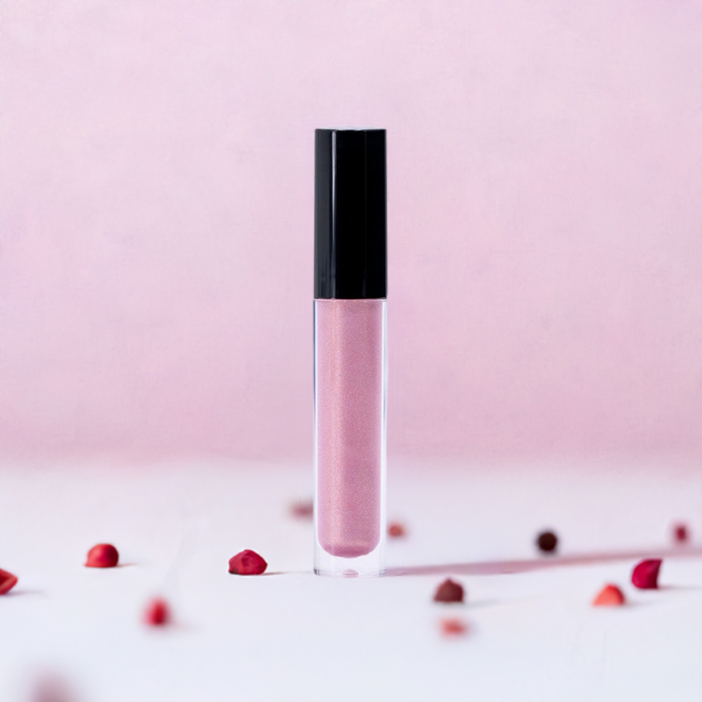 La Flare Pink Glitter Lip Gloss