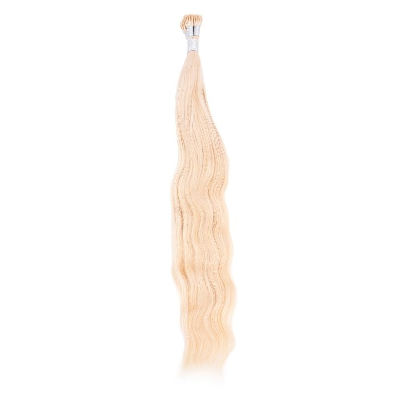 Raw Indian Wavy Blonde I-Tip Extensions
