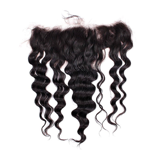 Brazilian loose wave 13x4 lace frontal in 100% virgin human hair - Nikki Smith Hair Collection