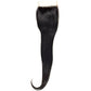 Brazilian Silky Straight 4x4 Transparent Closure, showcasing its natural lace and silky straight texture.