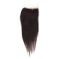 Brazilian Silky Straight 4x4 Transparent Closure displayed from another angle, emphasizing the lace detail.