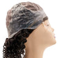 Close-up of the Curly Silicone Skin Medical Wig, emphasizing the texture and natural curls of the 100% human hair.