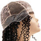 Back view of the Curly Fine Mono Base Medical Wig, emphasizing the secure fit and breathable crown with a fine mono base and lace front.