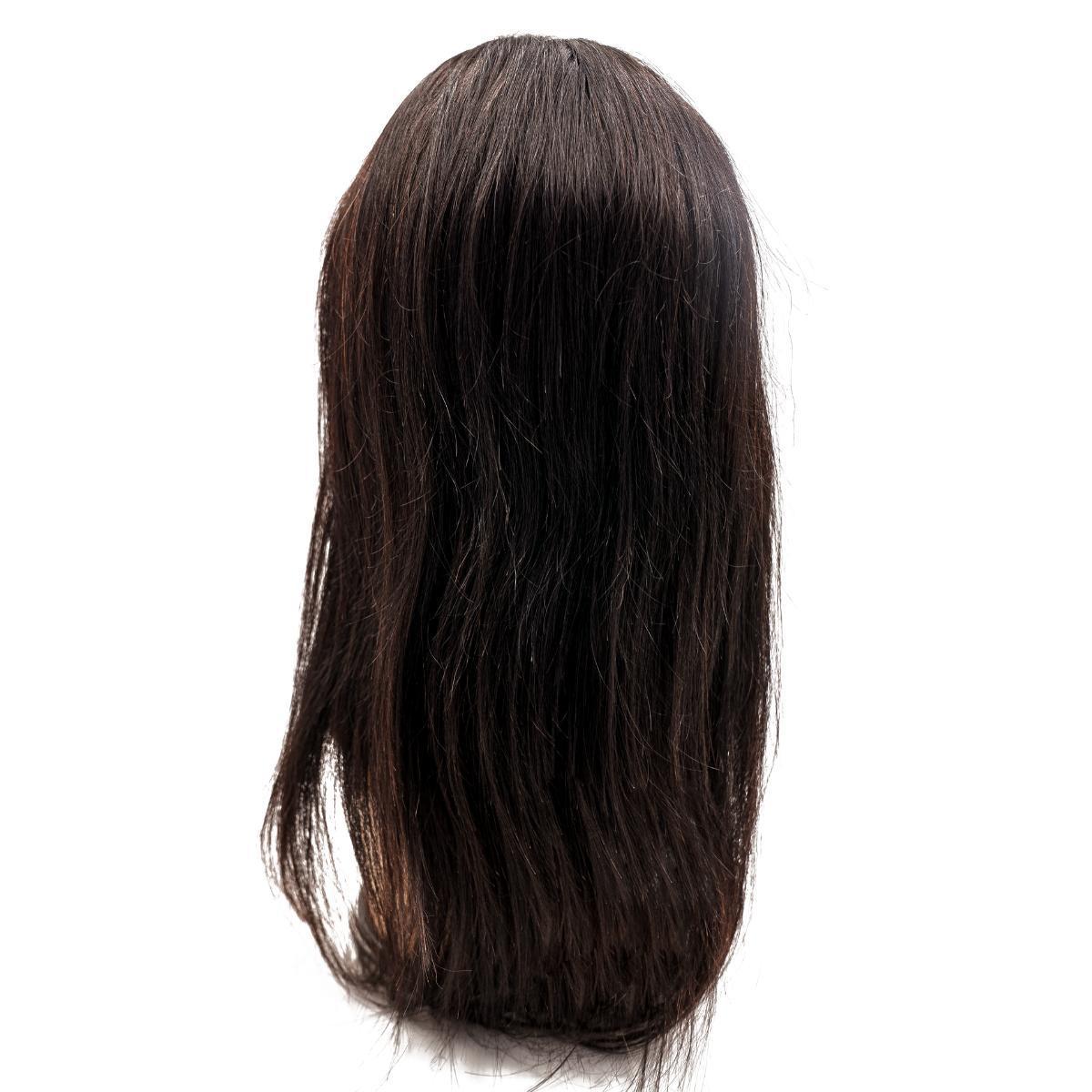Another detailed view of the Straight Fine Mono Base Medical Wig, emphasizing its medical-grade design for clients with delicate scalps.