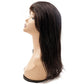 Detailed view of the Straight Fine Mono Base Medical Wig, emphasizing the fine mono base and natural 1B hair color.