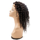 Back view of the Curly Silicone Skin Medical Wig, showing the comfortable fit and breathable silicone skin base.