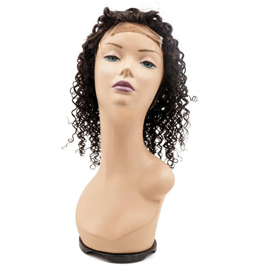 Curly Silicone Skin Medical Wig by Nikki Smith Hair Collection, featuring a silicone skin base and 100% virgin human hair for a natural, curly look.