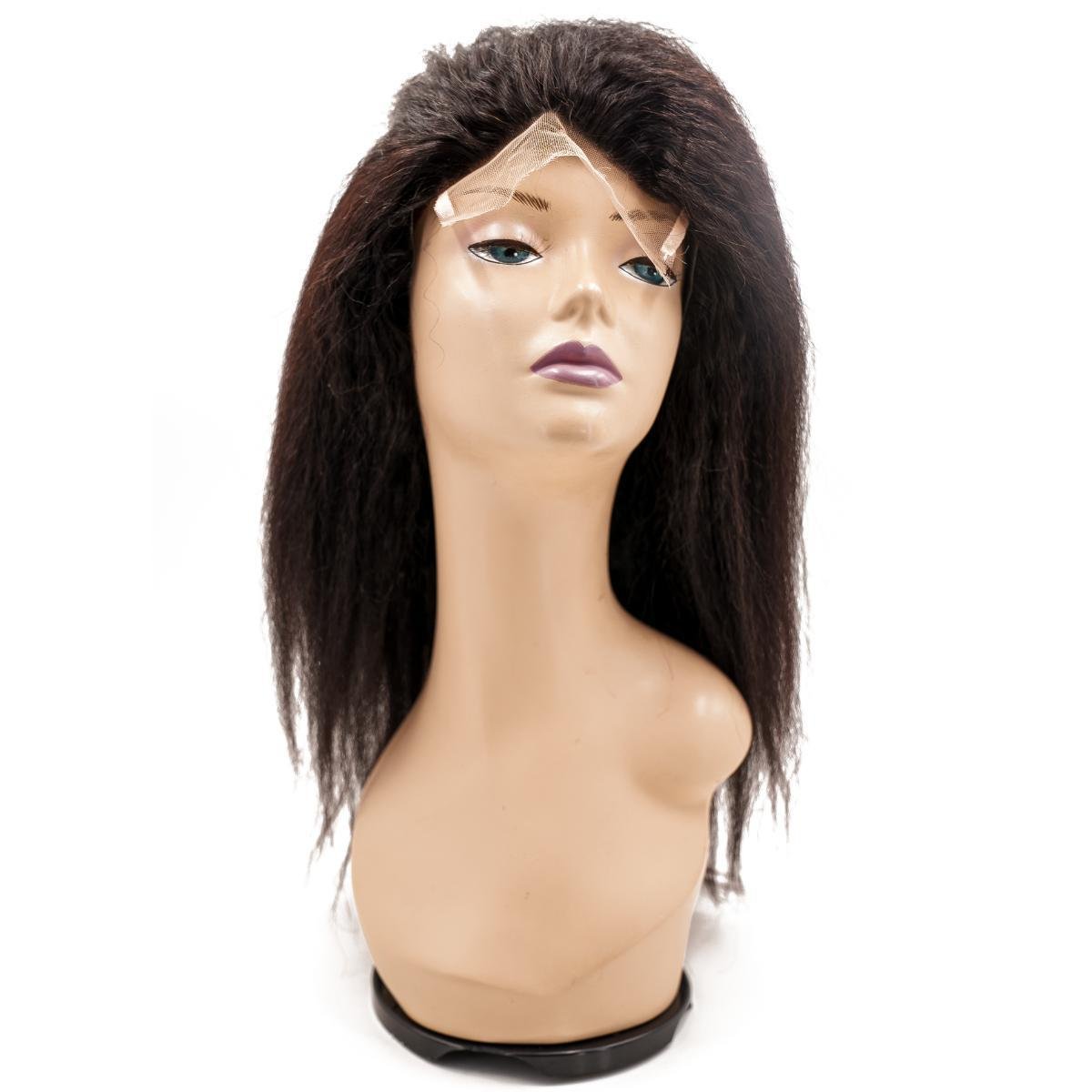 Kinky Straight Silicone Skin Medical Wig by Nikki Smith Hair Collection, featuring a silicone skin cap and 100% virgin human hair for a natural look.