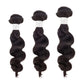Premium hair extensions from Nikki Smith Hair Collection, showcasing various textures and styles including straight, wavy, curly, and body wave options, designed to add volume and luxury to any look.