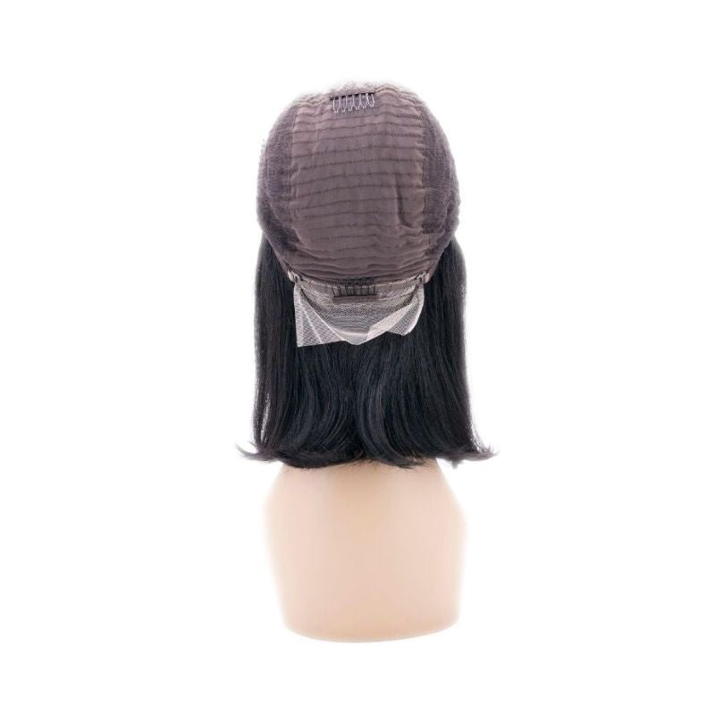 High-quality hair product from Nikki Smith Hair Collection, made with 100% human hair. Available in various styles, lengths, and densities to suit your unique look. Perfect for achieving a natural, seamless appearance with a customizable fit.